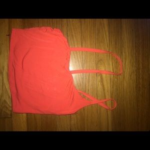 Fashion Nova Bright Coral crop top